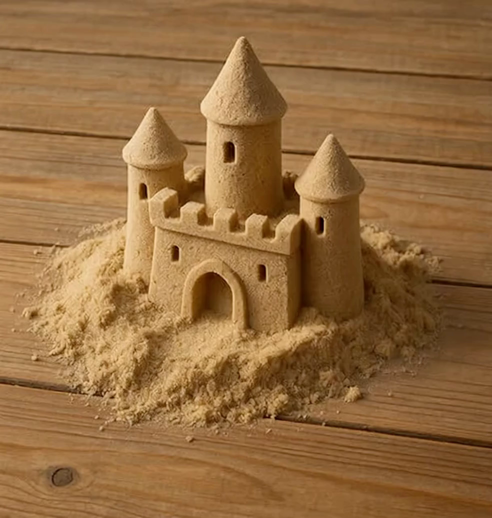 Sand castle input image